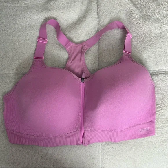 Victoria’s Secret Pink Wireless Sports Bra Racerback Adjustable Straps XXL - Picture 1 of 5
